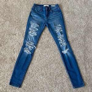 Women’s PacSun distressed skinny jean jeggings 24